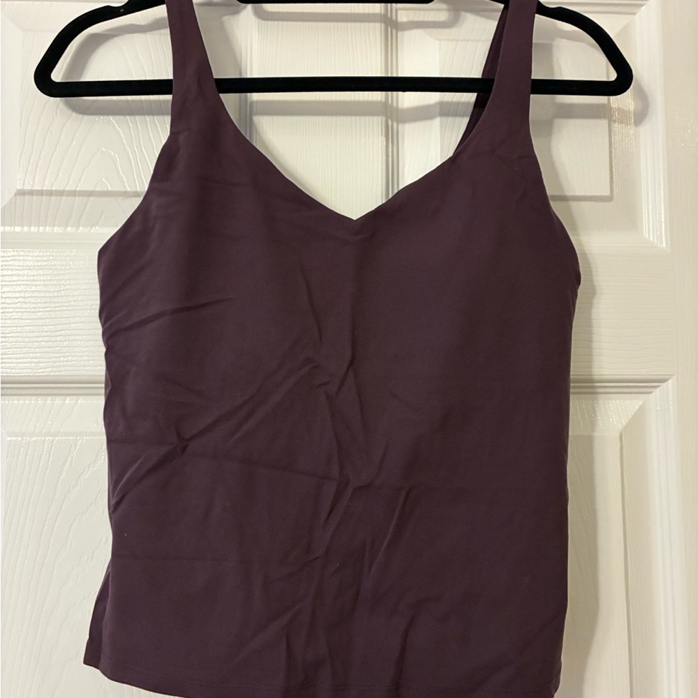 Women's V-Neck Tank Top in Plum